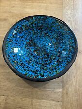 Mosaic Tunisian Bowl Beautiful Sparkling Colours Just Under 3 Kilos