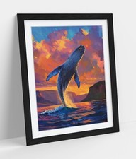 WHALE JUMPING OUT OF WATER