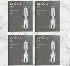4x Irella Pendant Light - Polished Nickel - from B&Q Colours 