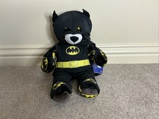 Build A Bear Batman With Costume And Head Covering, Tags Still In Tact