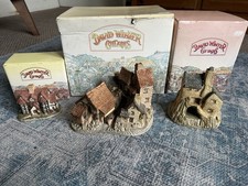 Ornamental Cottages By David Winter X3 From The 1980’s Lovely Collectibles