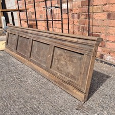 Antique oak pew - oak, back