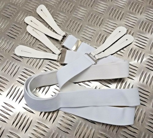 White button fastener - white,