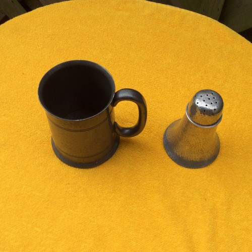 Vintage hammered pewter - vintage,