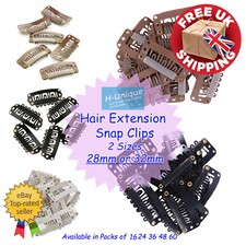 Hair Extension Snap Clips 28mm