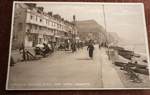 Antique postcard sidmouth - antique,