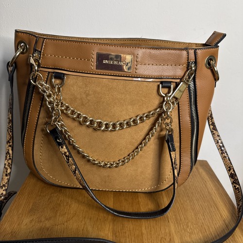 River island tan faux suede - island,
