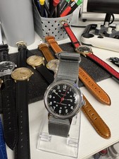 Mens Vintage Timex Military Mechanical Hand Winding Watch Dated 1973