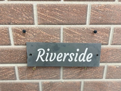 Custom 30x10cm slate sign - slate,