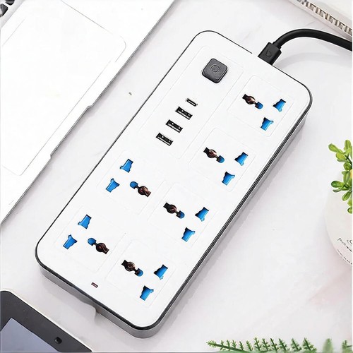 Universal power strip with - strip, 6