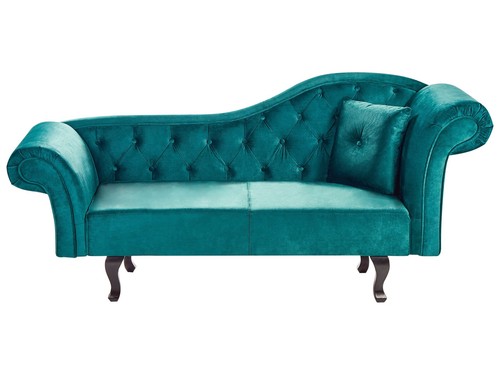 Right hand velvet chaise - velvet,