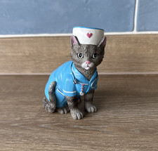 Bradford Exchange Cat Nurse Paw & Order Purrfect Compassion Figure