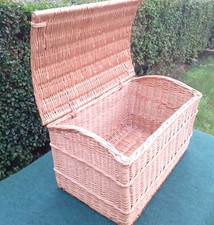 Extra Large Wicker Basket Blanket Box Storage Toy Box Linen 60x42x37cm