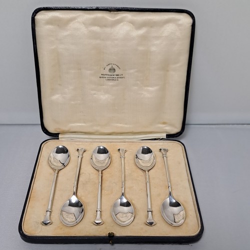 Antique cased set - antique, silver