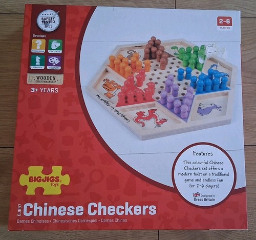 Bigjigs toys chinese checkers - bigjigs,