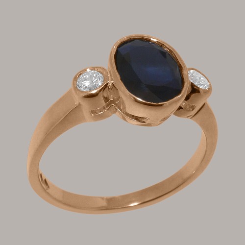 Solid 9ct rose gold natural - solid,