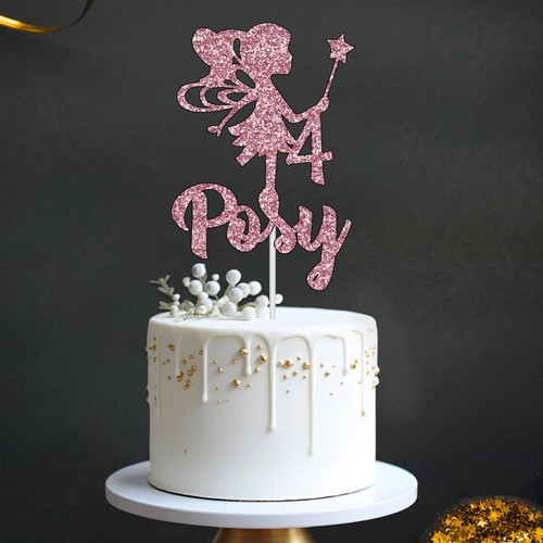 Personalised fairy cake - personalised, topper