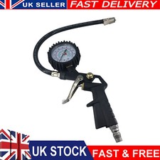 Professional Garage Air Line Tyre Pump Inflator Pressure Gauge Compressor 2024