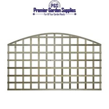 6ft x 3ft Heavy Duty Arched Dome Trellis Fence Topper Lattice Treated Wood