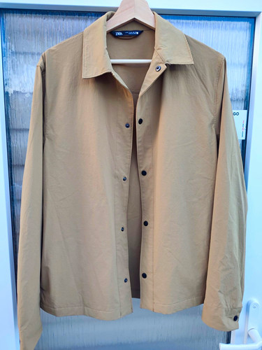 Zara men beige button - men's, front
