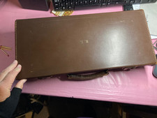 Vintage Leather Masonic Case. Small Vintage Case. 18 inch by 8 inch. 