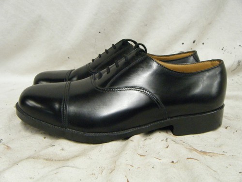 Mens black leather parade - black,