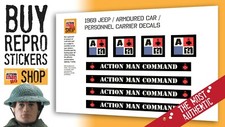 Action Man Armoured Car Stickers