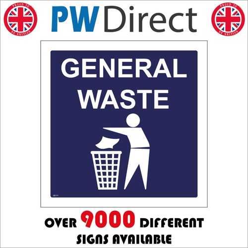 Sign general waste garbage - general,