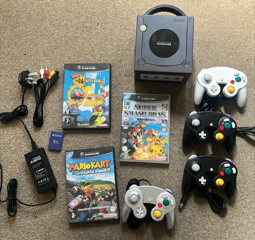 Gamecube console all wires - console,,