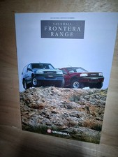 Vauxhall Frontera Range UK Sales Brochure  1992 Classic Vintage Car
