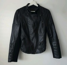 Zara Black Real Leather Jacket
