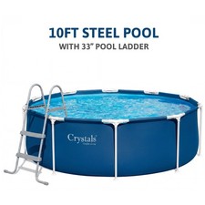 10ft steel frame pool with - steel,