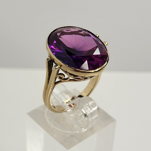 14ct gold purple - 14ct, ring