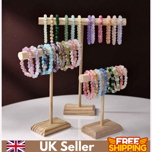 Wooden bar bracelet display - wooden,