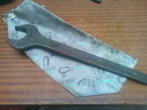 Black open ended spanner - -,