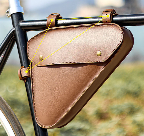 Vintage leather bicycle - leather,