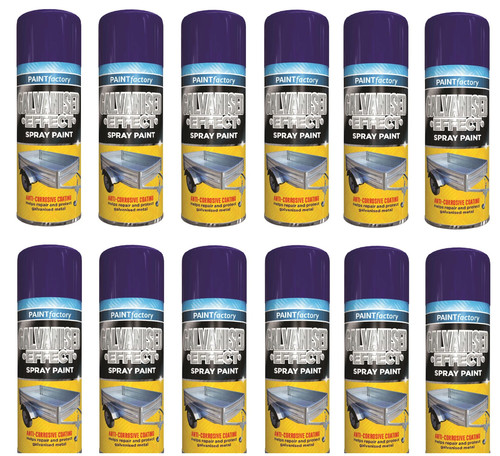 12x400ml galvanised effect - 12x400ml,