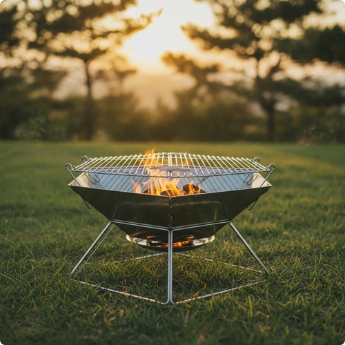Charcoal grill with carry bag - charcoal,