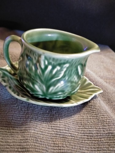 Sylvac green mint sauce jug - sauce, &