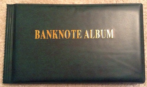 Green banknote album fits 40 - green,