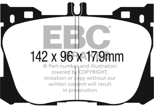 Ebc redstuff front - front, brake