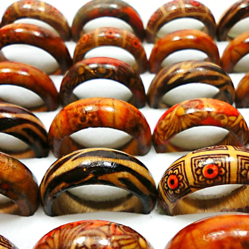 30pcs wooden finger - finger, rings