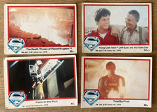 Superman The Movie DC Comics 1978 x 4 different cards #s 23, 32, 42, 46