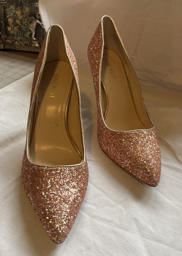 Nine west rose gold glitter - nine,