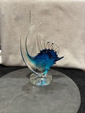 Vintage Blue Murano Glass Sail