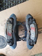 GENUINE AUDI A4 S4 B7 FRONT LEFT + RIGHT  brake calipers and carriers 345/30mm