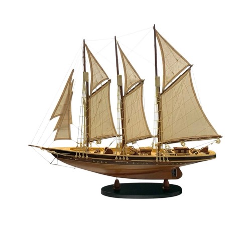 Ship model wooden sailboat - model,