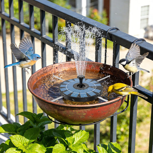 Solar powered water fountain - solar,