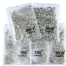 1440 Crystal Rhinestones AB Diamantes Gems Glitter Glass Stones Nail Art Decors 