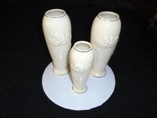 Lenox Ivory Rose Vase Lot